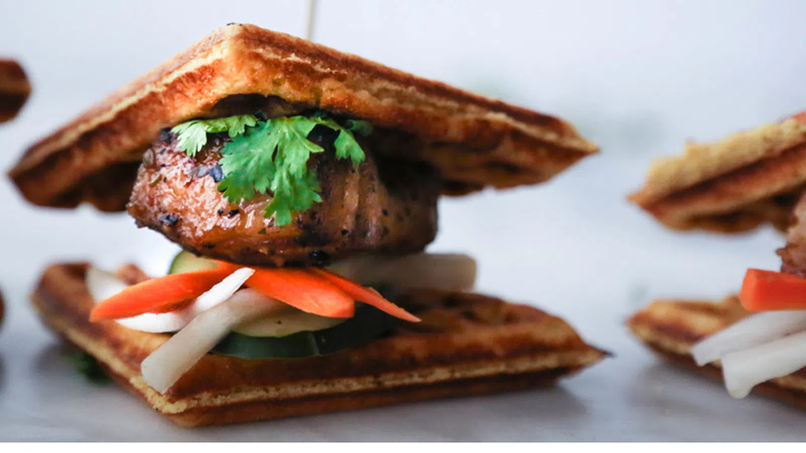 Pork Belly Waffle Banh Mih