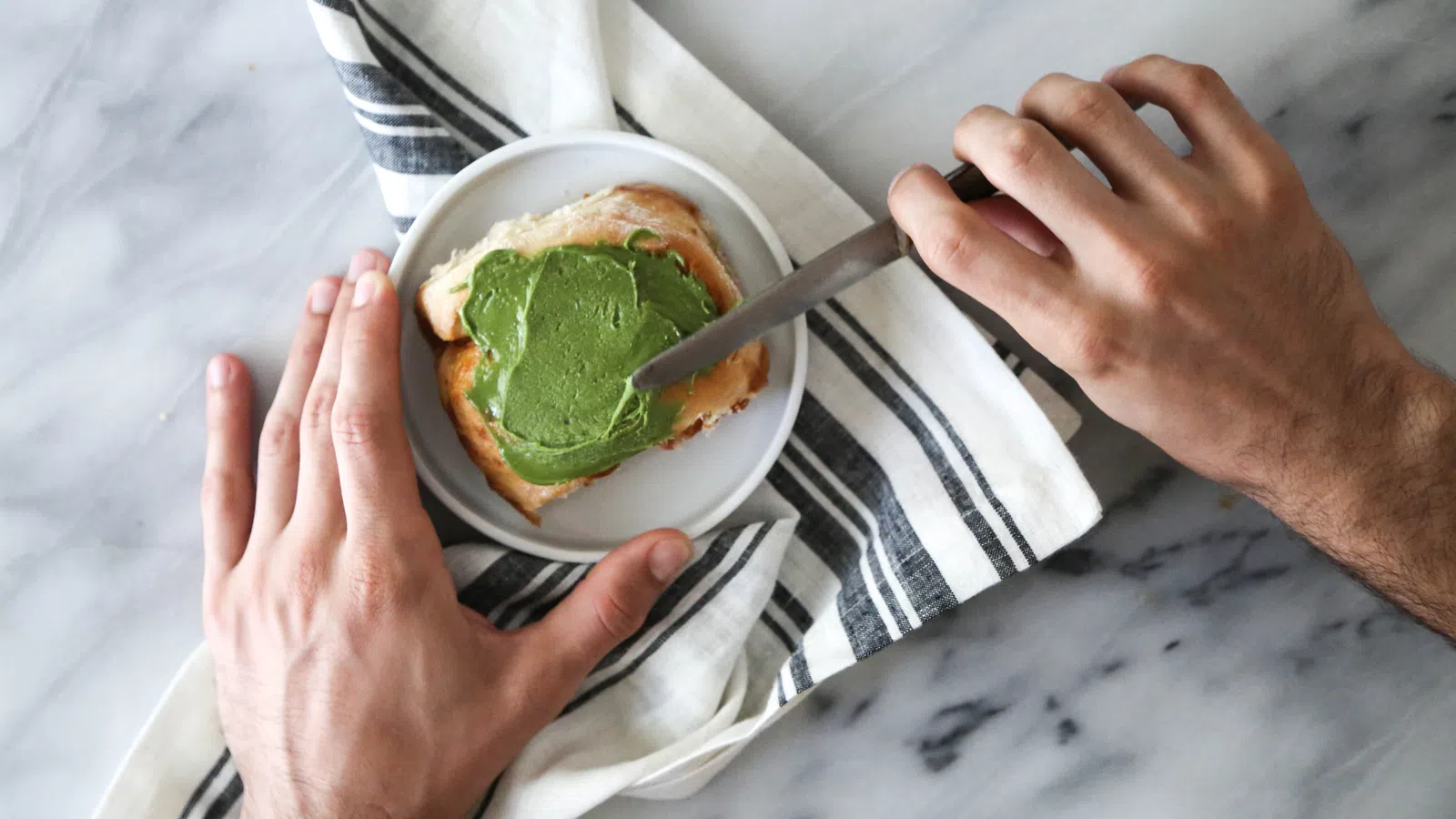 Apricot Matcha Breakfast Rolls