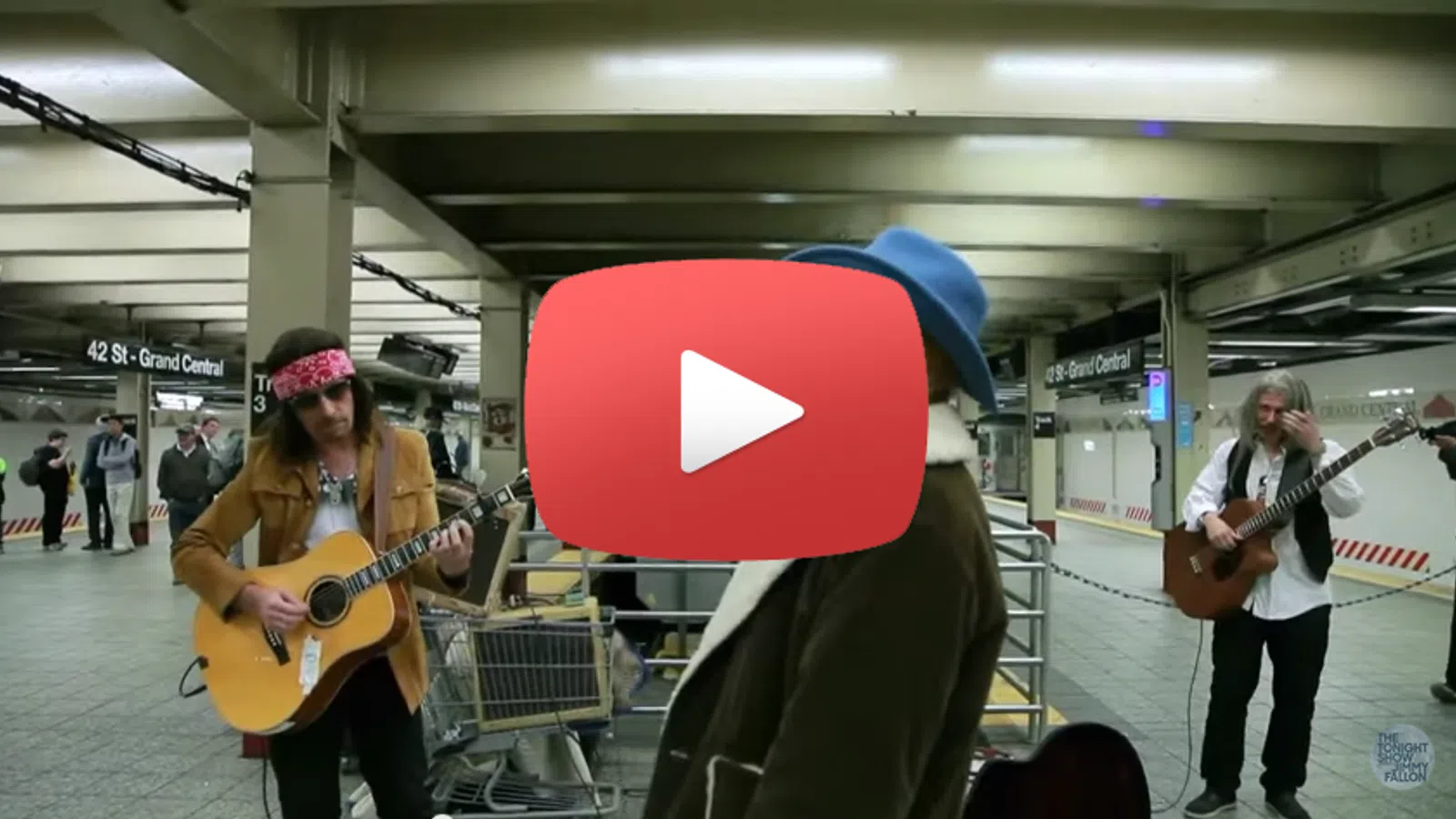 U2 Busks in the Subway
