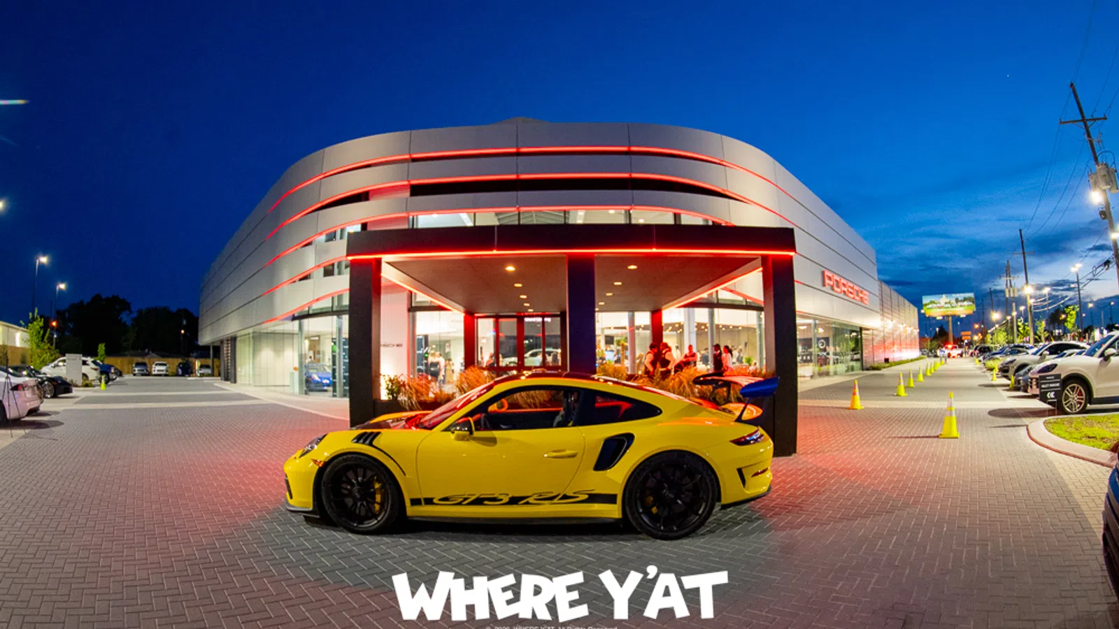 The Grand Opening of Porsche of New Orleans on Wednesday May 27, 2026 at 8900 Veterans Blvd featuring new custom made Porsche with the Pelicans and the New Orleans Saints logos on the vehicle. Join the Benson Auto group.  #porscheofneworleans #porsche #grandopeningofporsche  