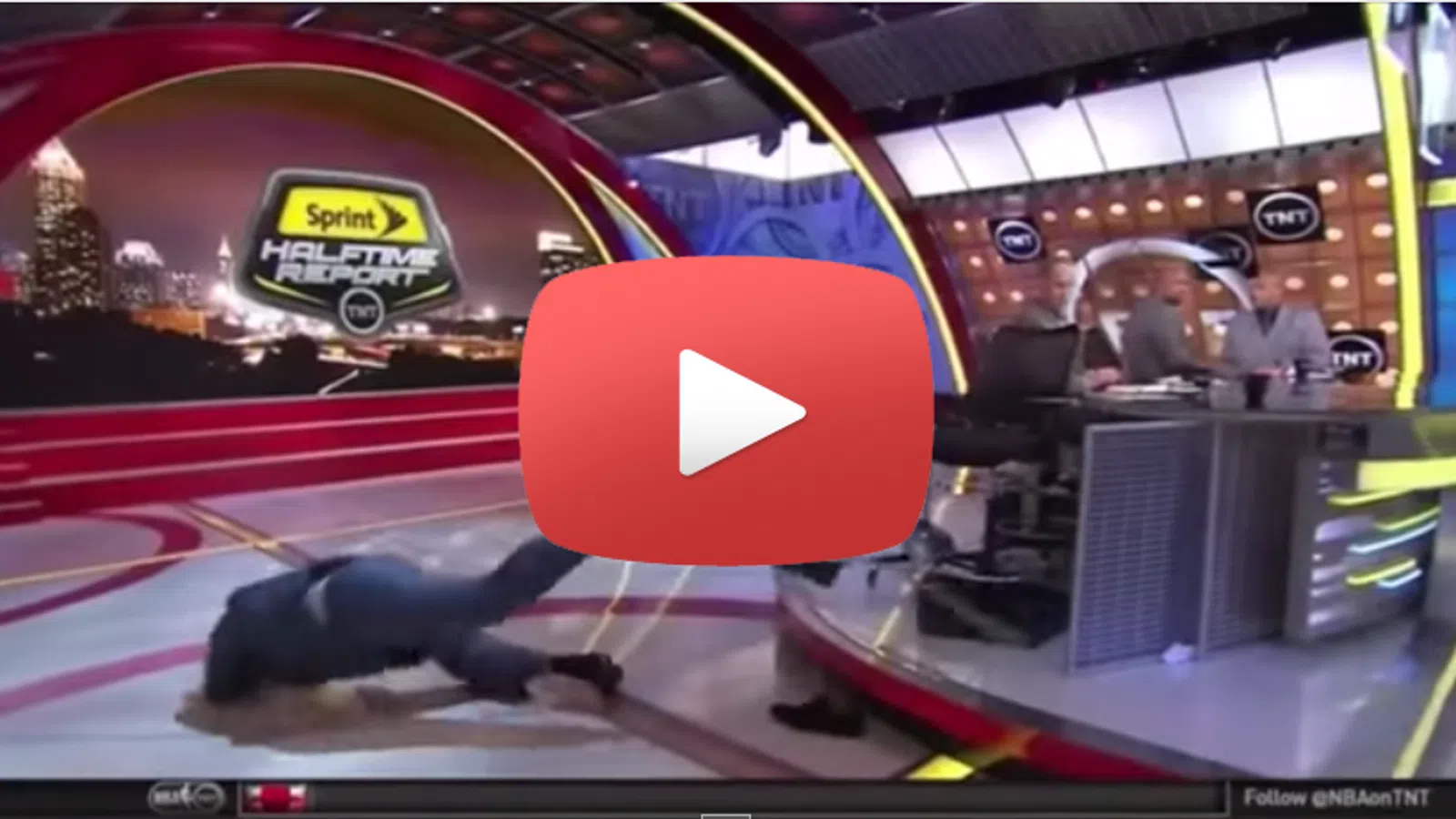 Shaq Takes a Tumble