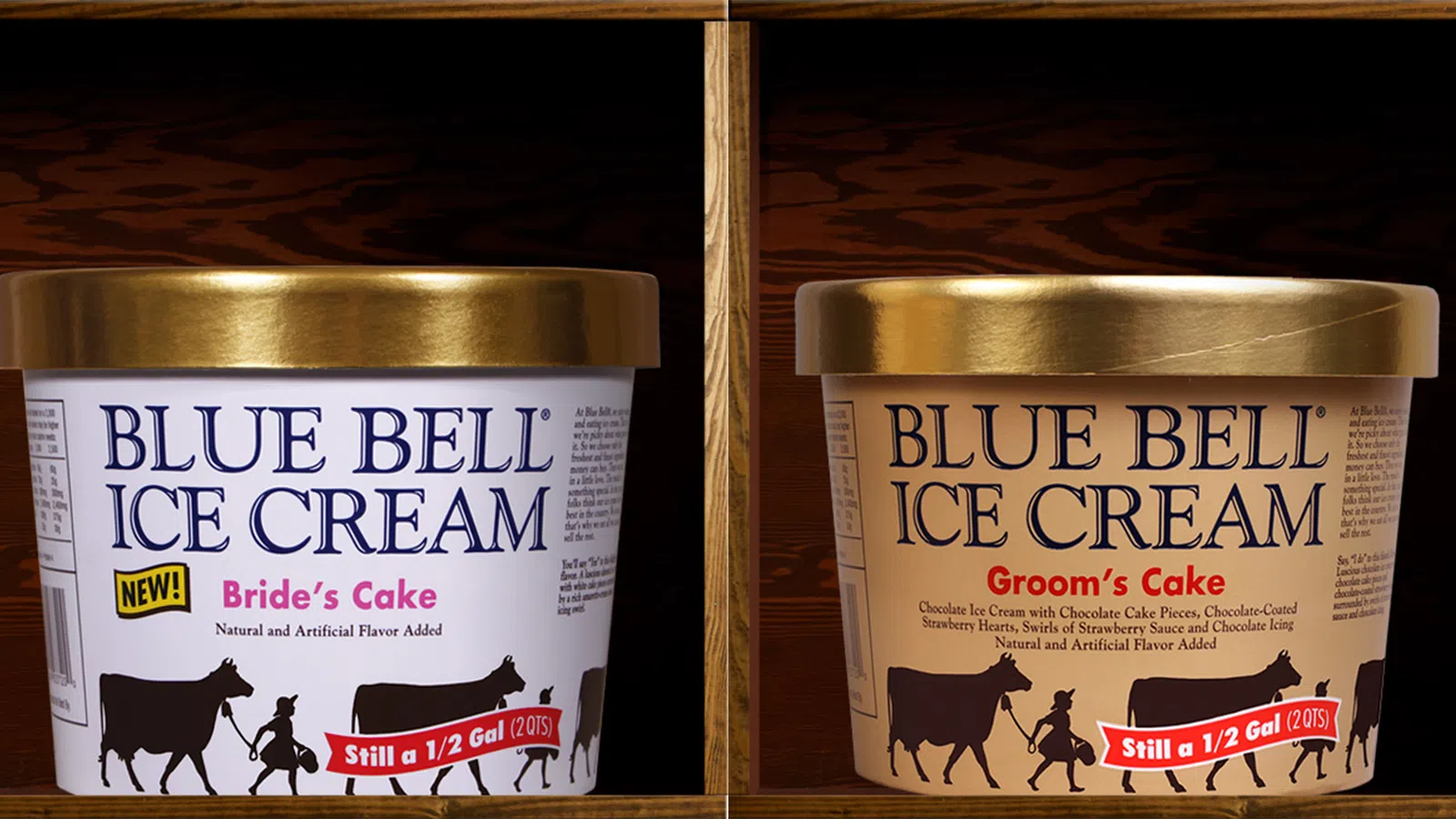 Blue Bell Introduces New Bride's Cake & Groom's Cake Ice Cream Flavors
