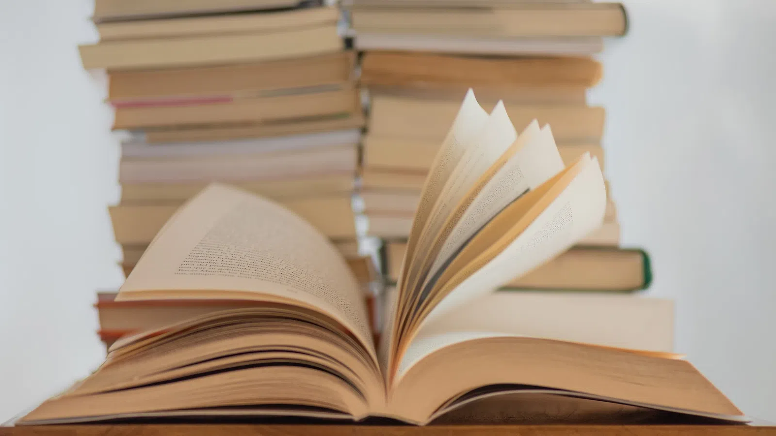 a stack of books