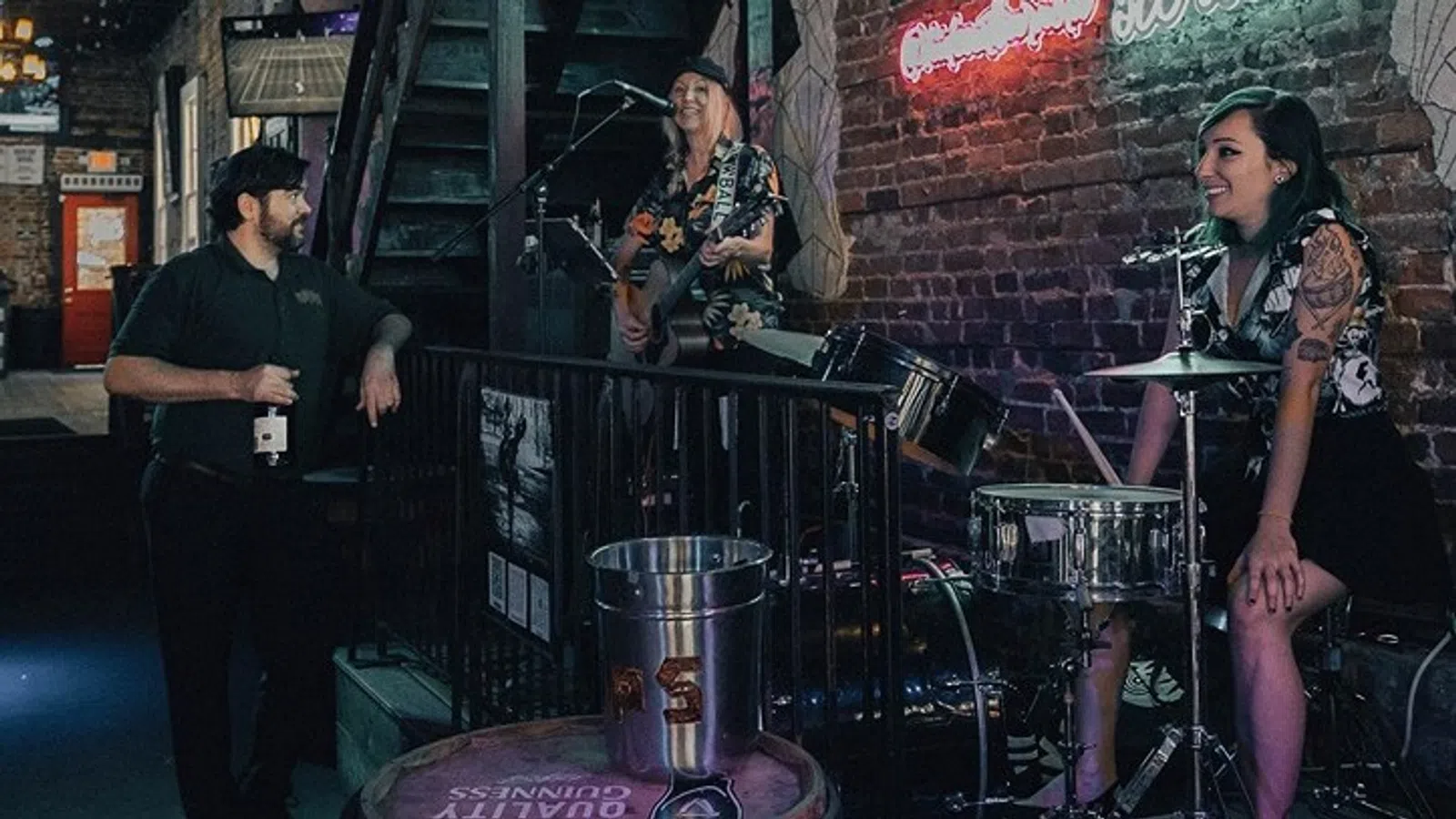 a group of people playing instruments