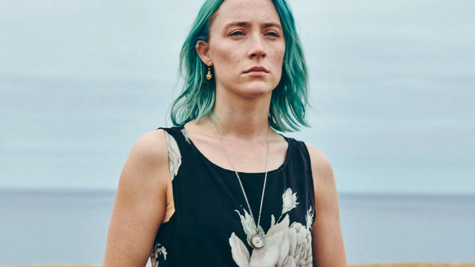 Saoirse Ronan with green hair