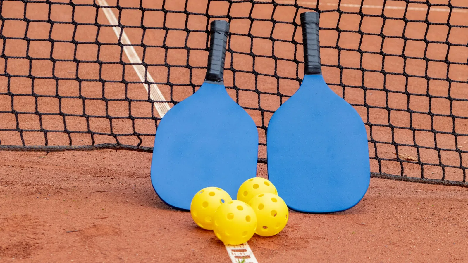 a group of blue and yellow objects