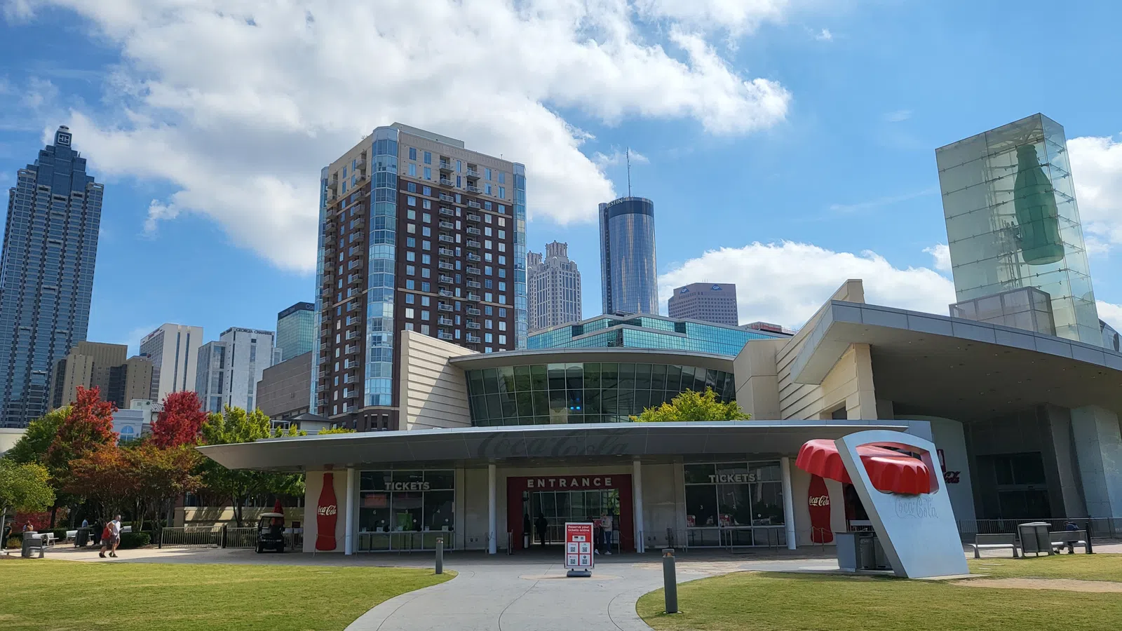 World of Coca-Cola with a large glass front