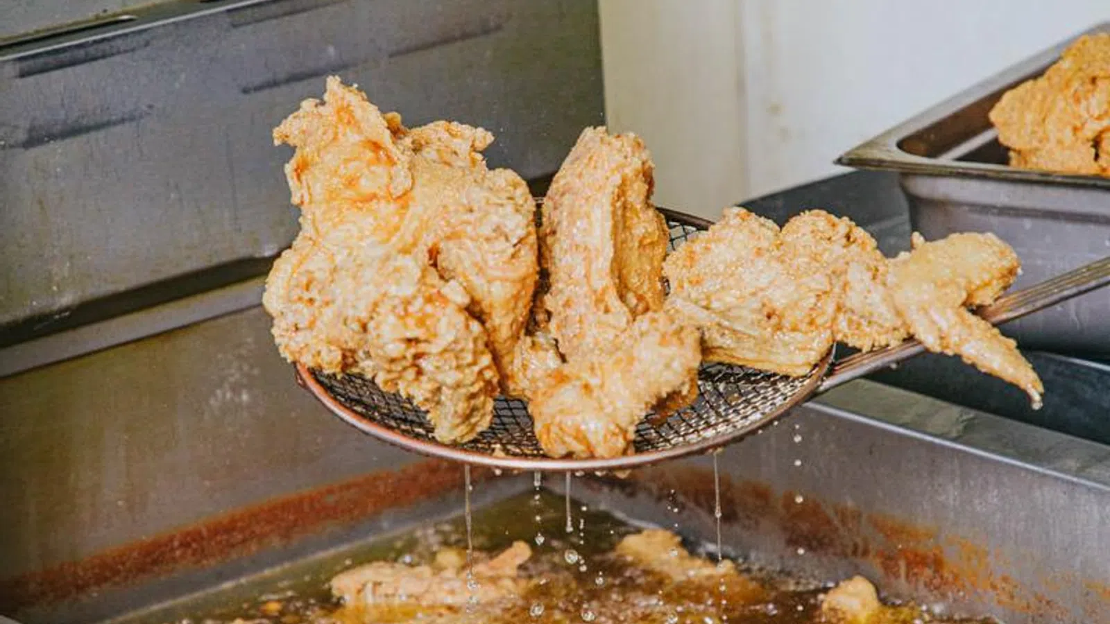 a tray of food