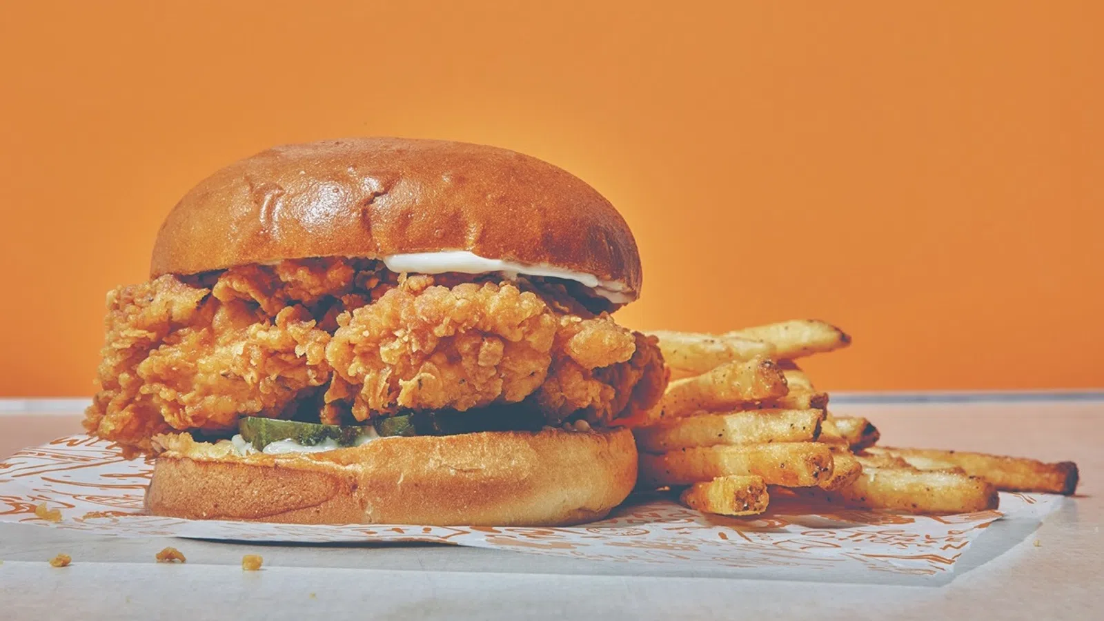 a large hamburger with a large bun