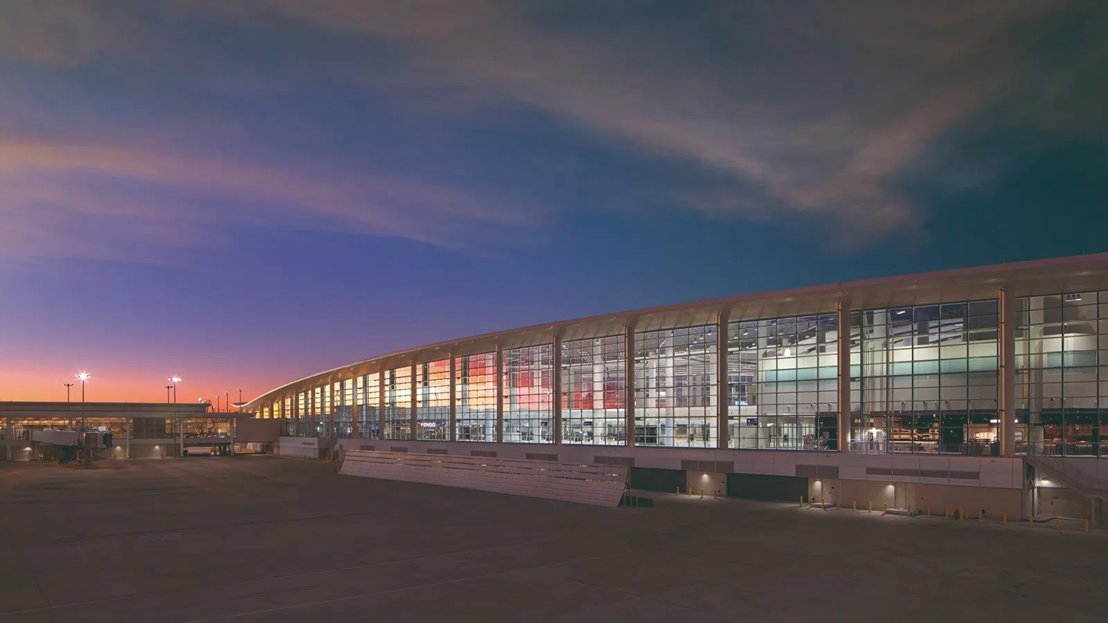 a building with many windows