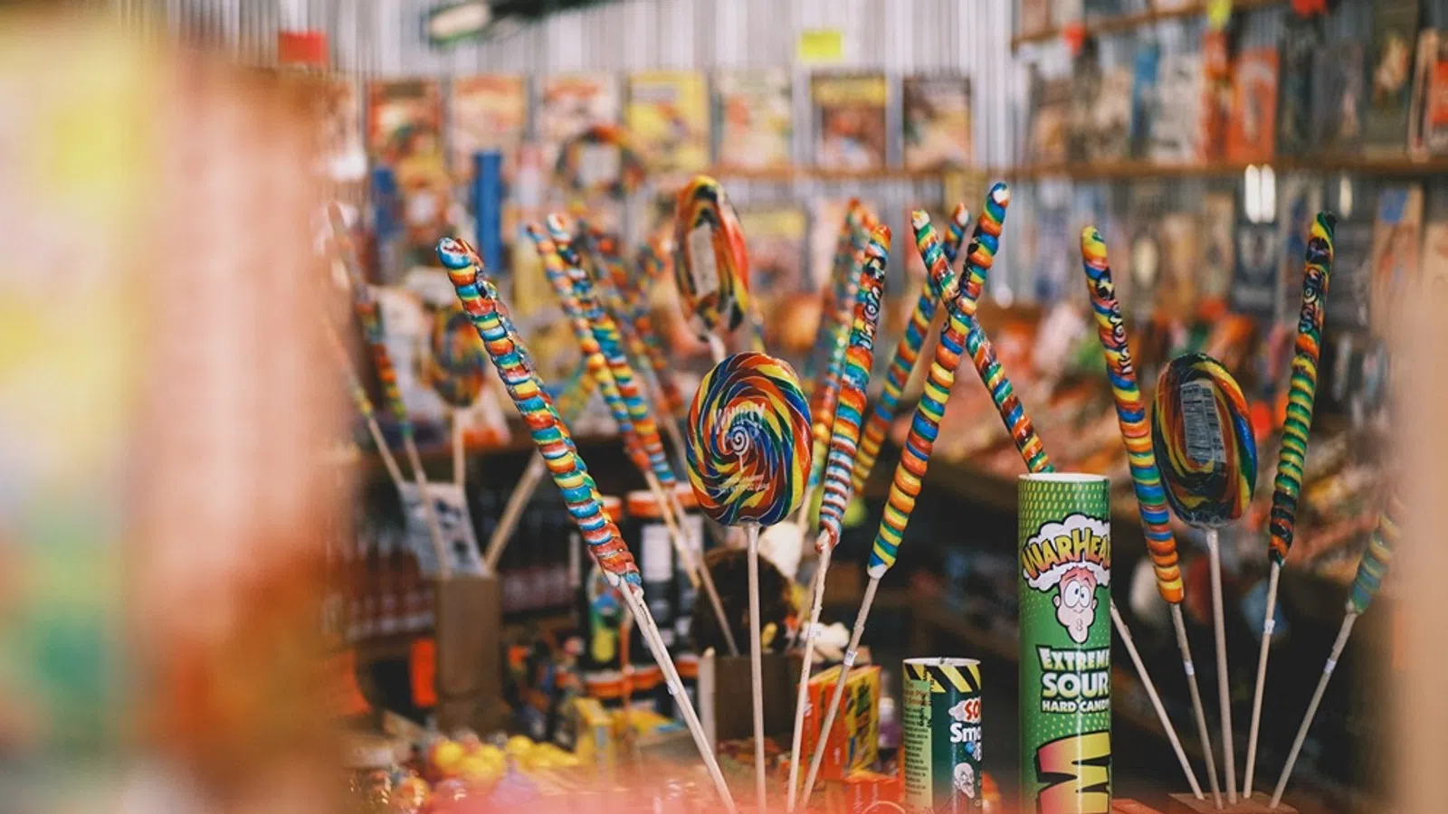 a group of colorful objects