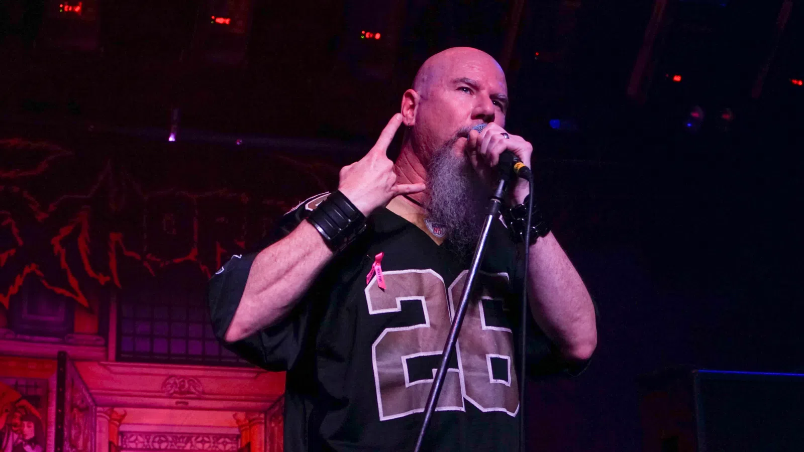 a man holding a microphone