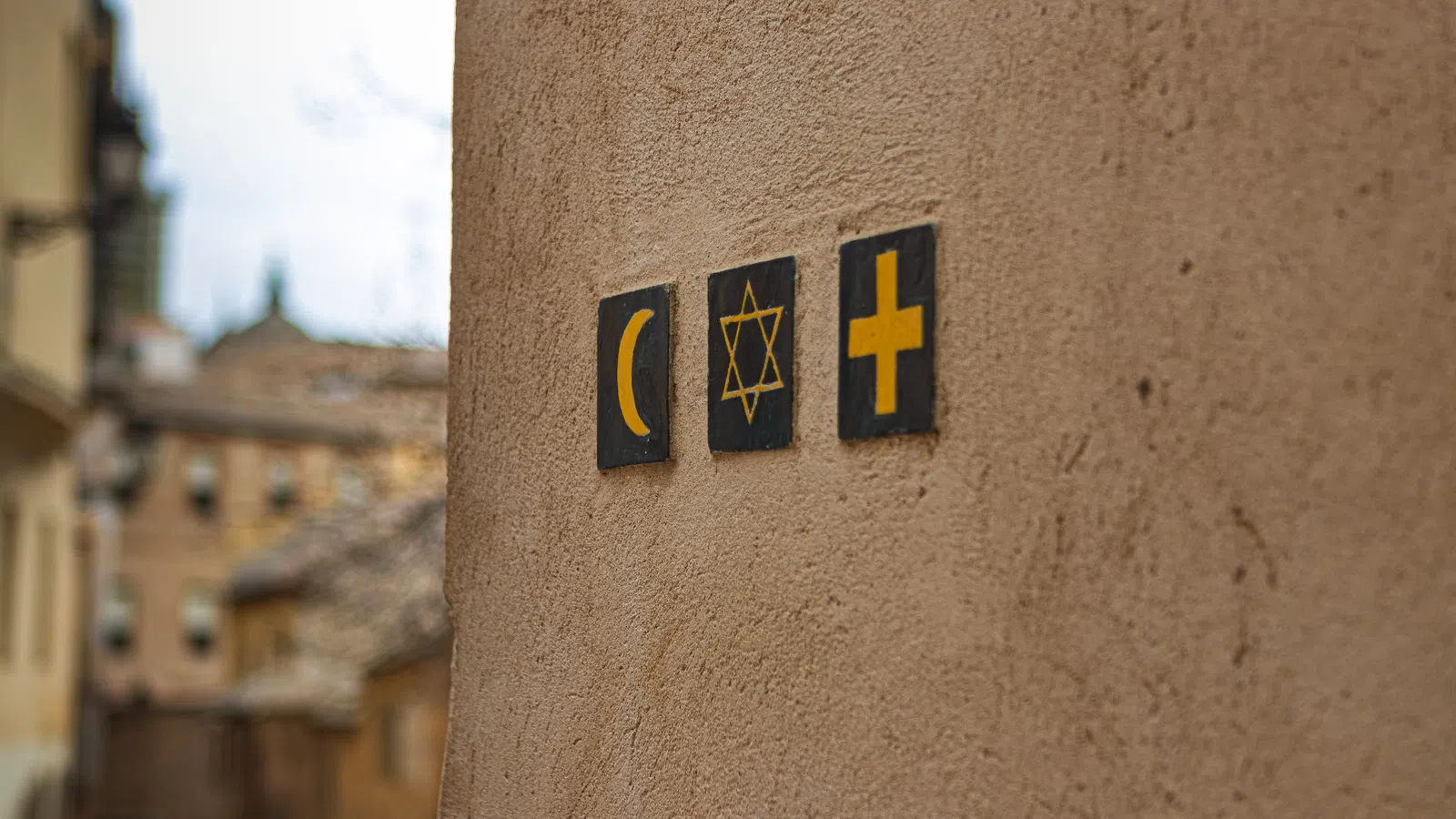 a sign on the side of a building