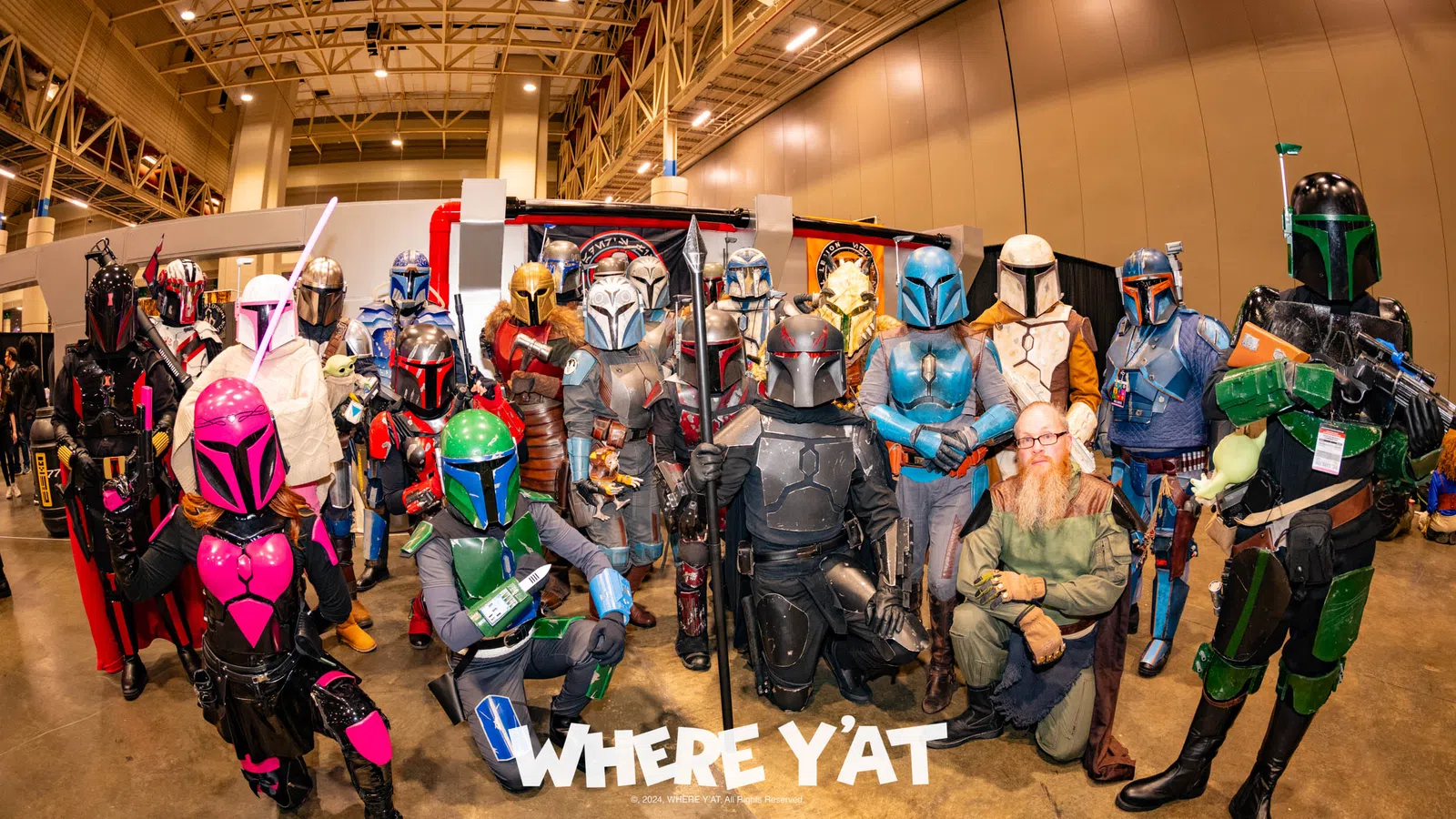 a group of people in clothing