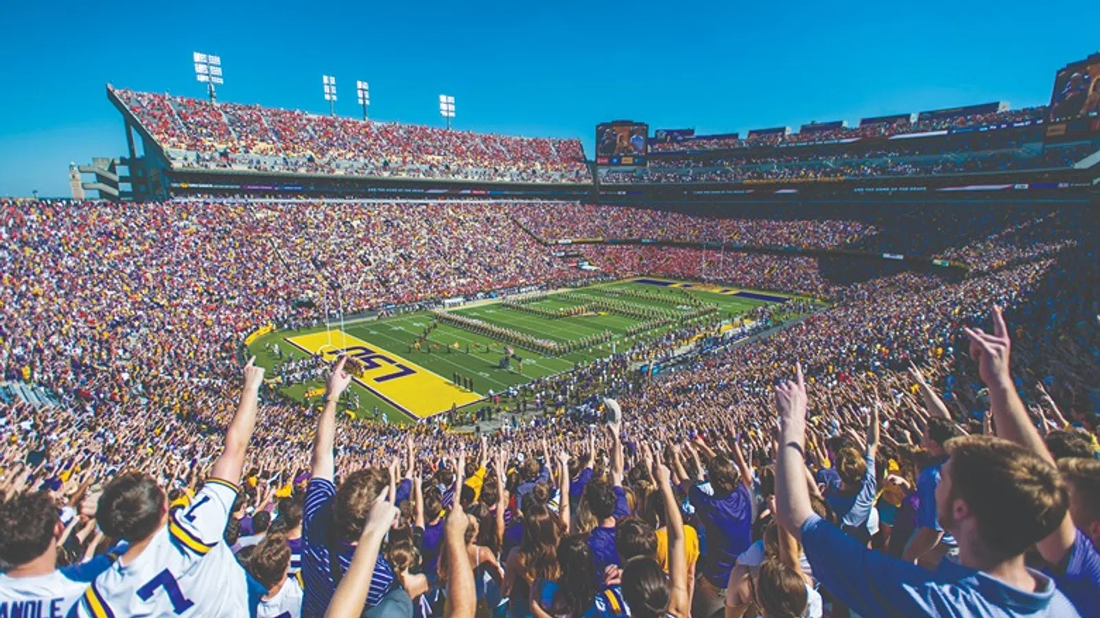 a crowd of people in a stadium