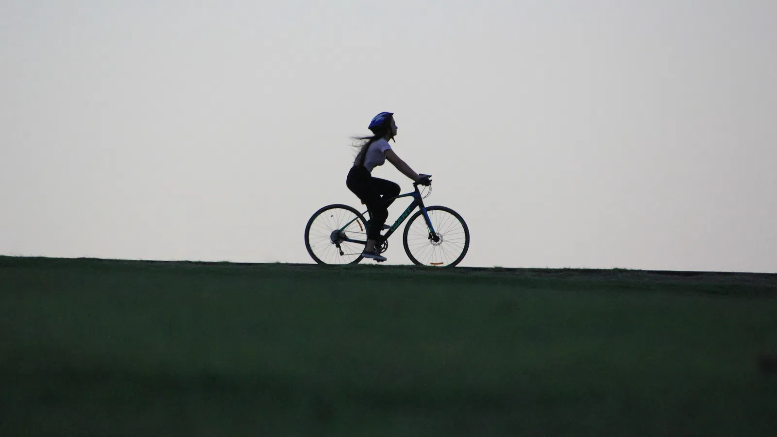 a person riding a bike