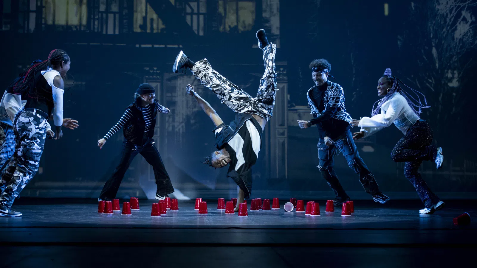 a group of people on a stage