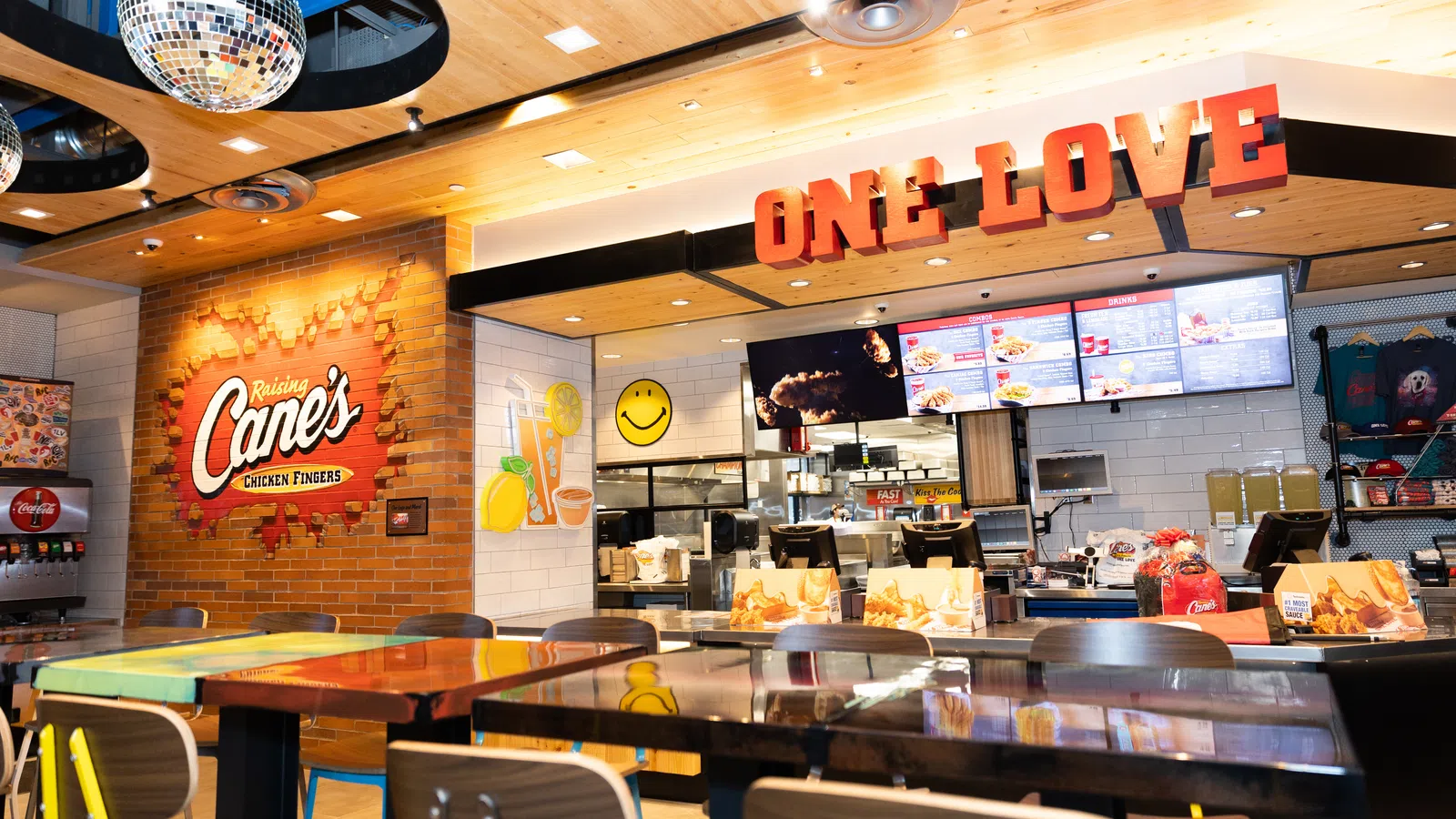 a restaurant with menus