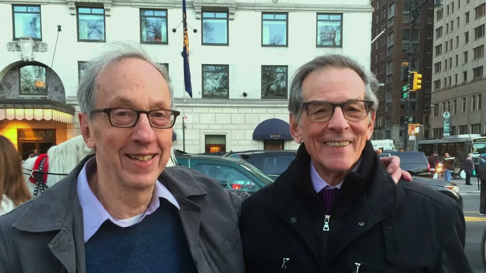 two men standing together