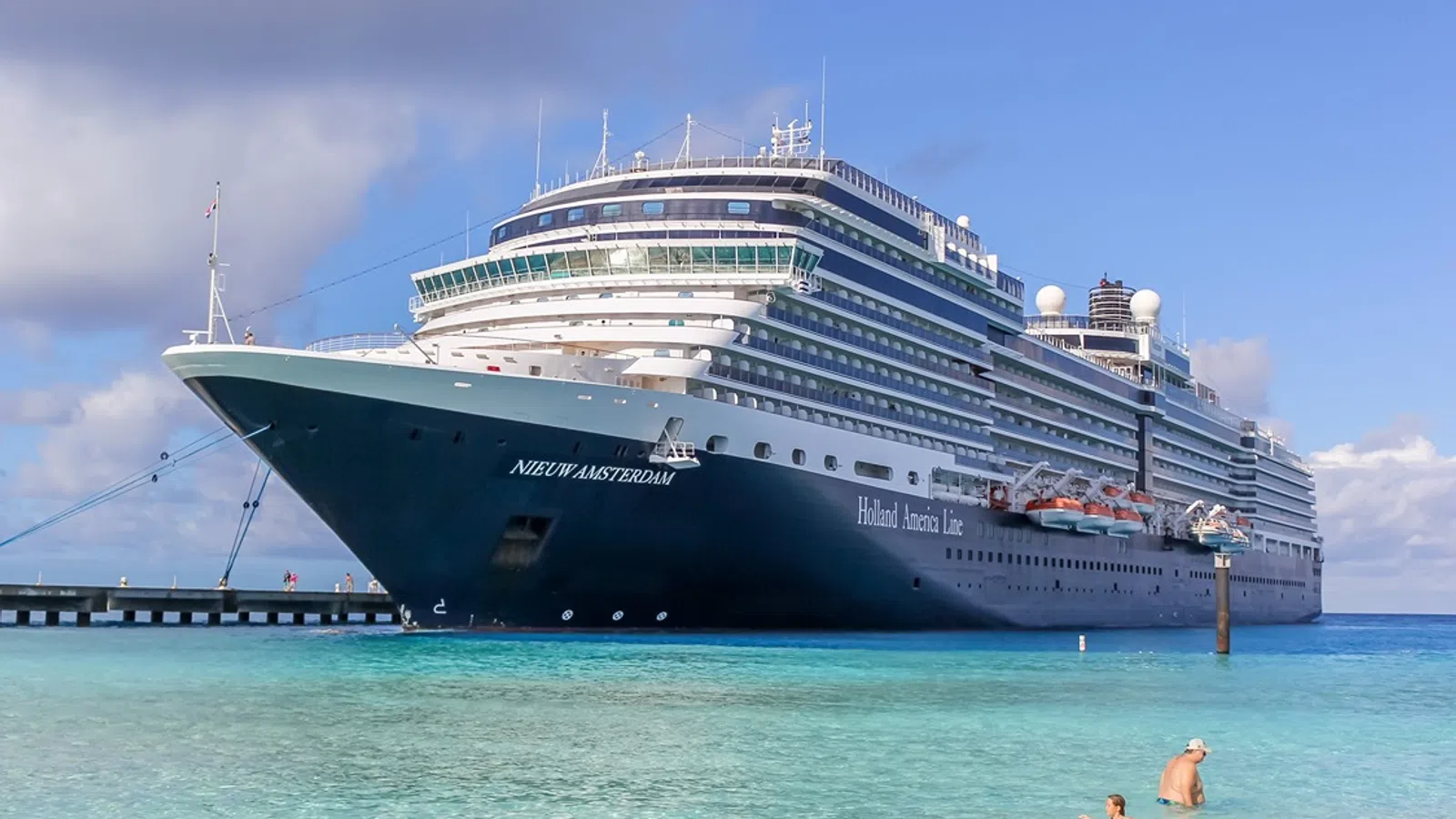 a large cruise ship