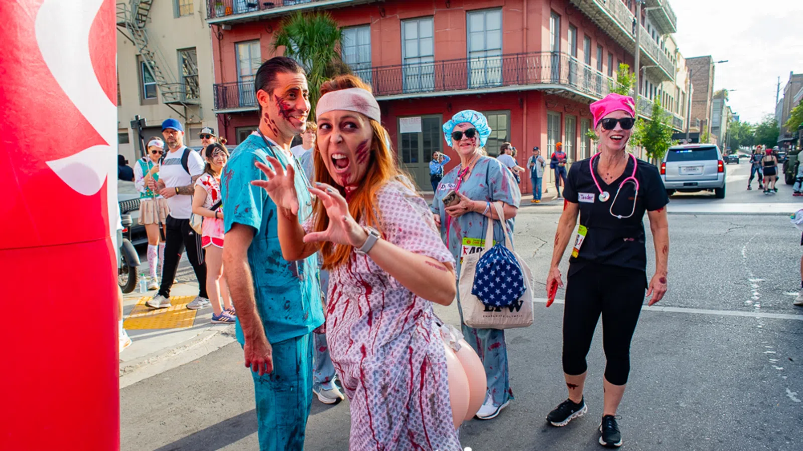 The undead hordes are rising! This is not a drill! On the morning of Saturday, October 25, 2025, all New Orleanians must escape the zombie apocalypse descending upon the Warehouse District. Suit up in your bio-hazard gear or your best zombie make-up and join the seventh annual New Orleans Zoxmbie Run for a desperate 2-mile race for survival at 9:00 AM. The outbreak is contained within a downtown quarantine zone, but you must evade the clutches of the Big Easy Roller Derby—the merciless Zombie Killers! This is your chance to run for your life through the infested streets.