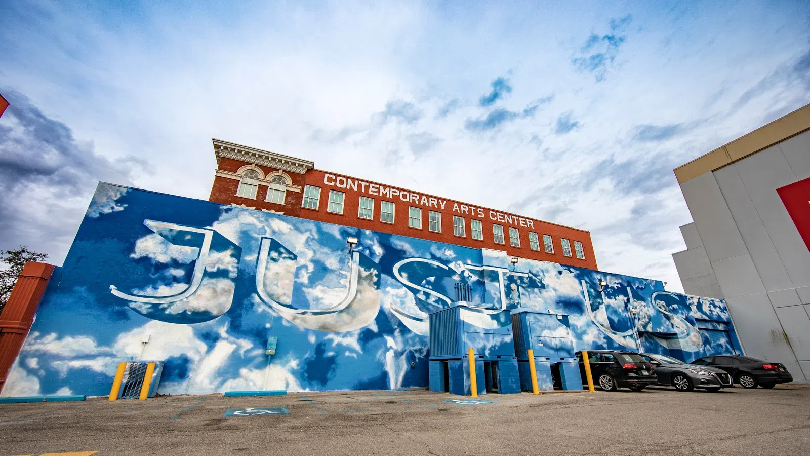 a building with graffiti on it