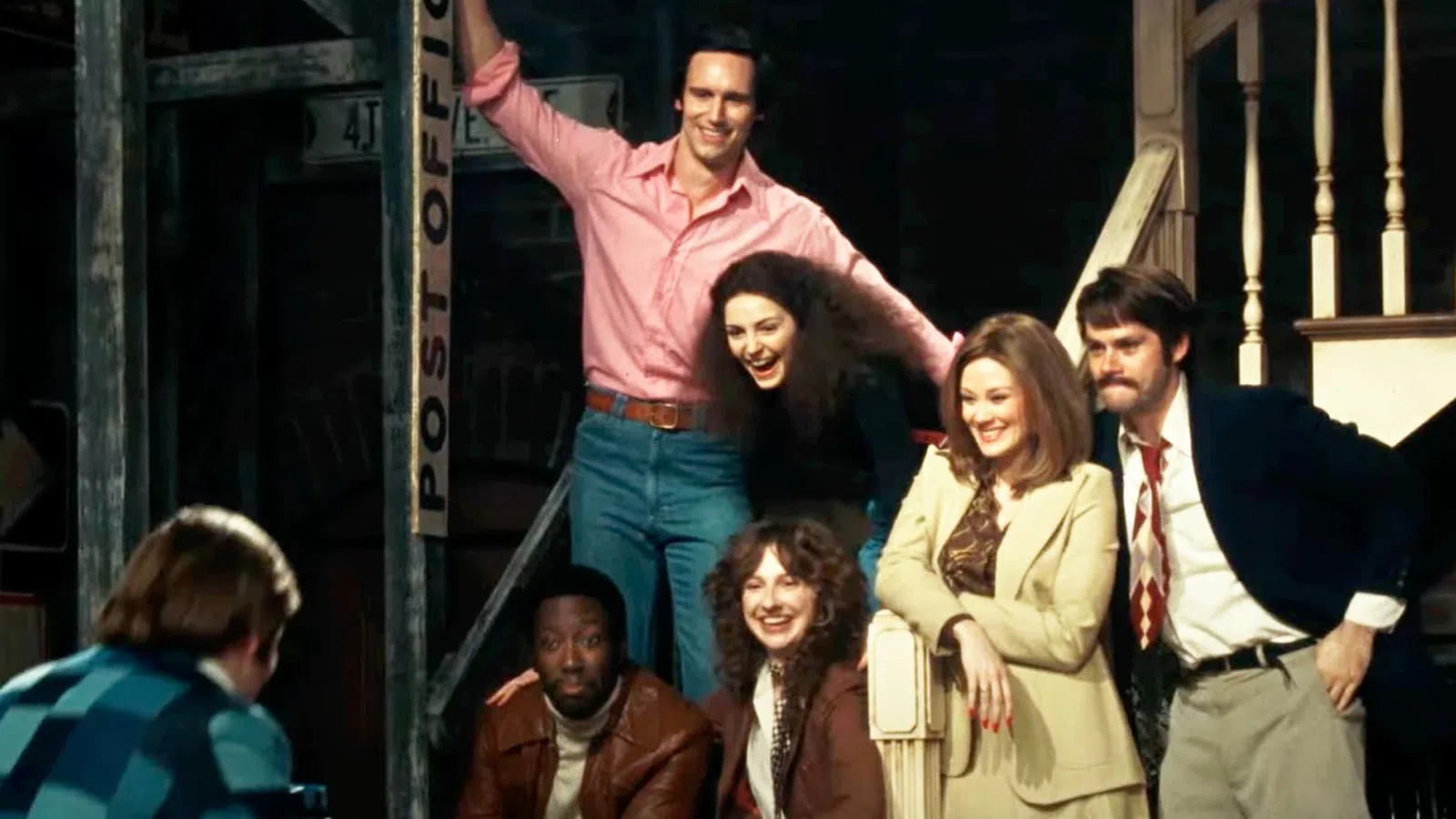 Cory Michael Smith et al. posing for a photo