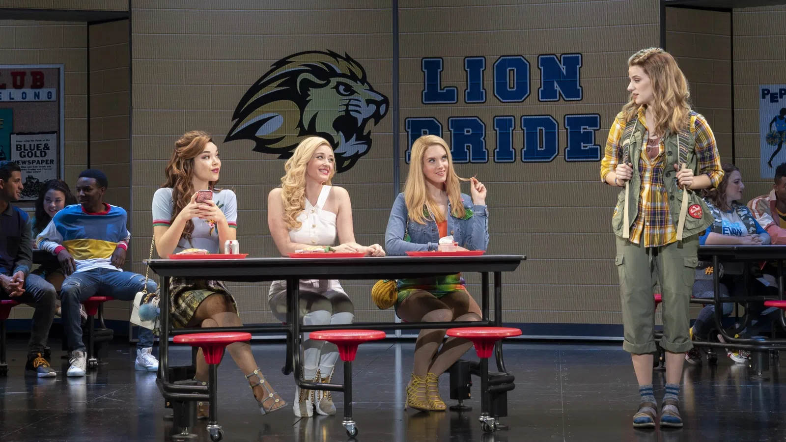 a group of women sitting at tables