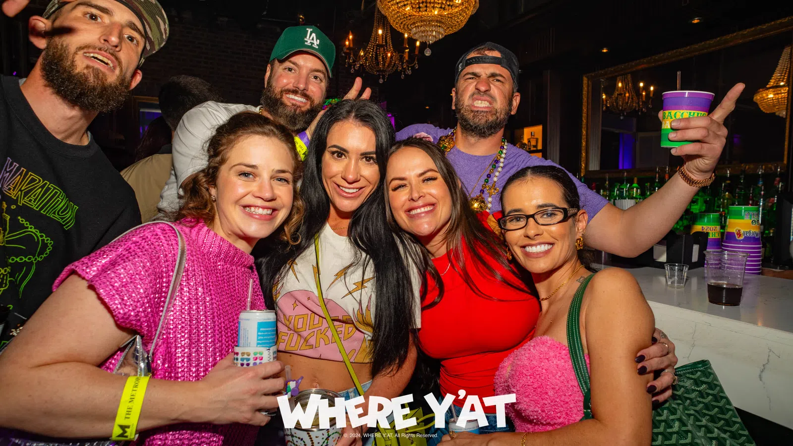 a group of people posing for a photo
