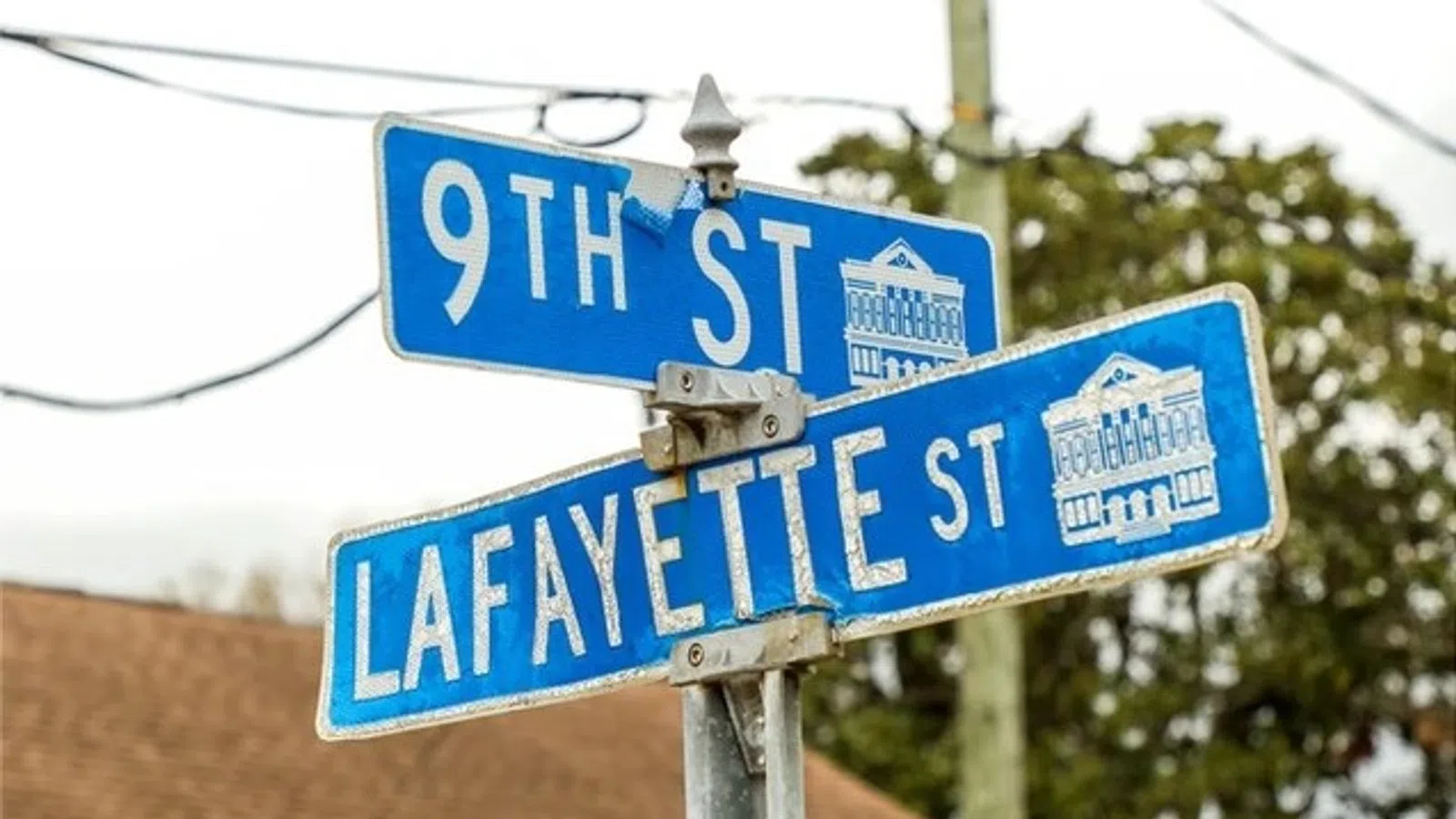 a street sign on a pole