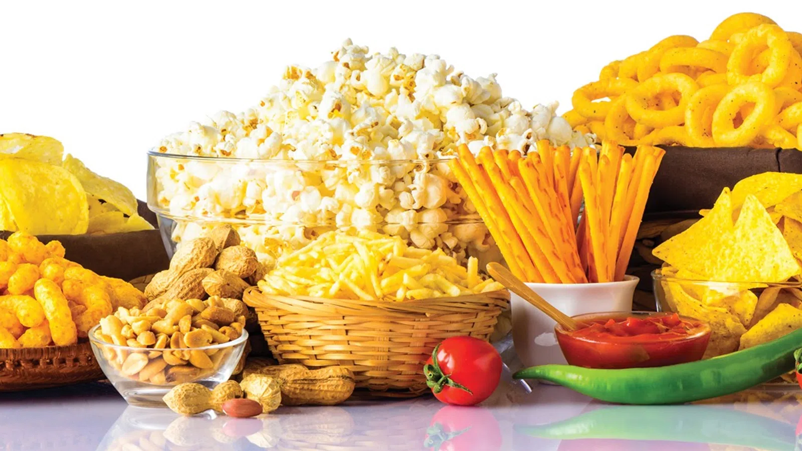 a table full of food