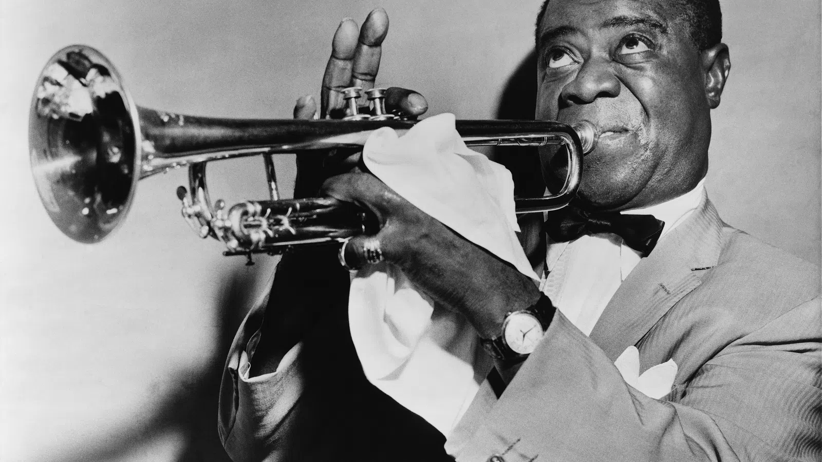 a man playing a trumpet