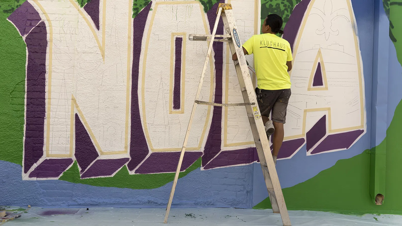 New Mural on Magazine Street by the Greetings Tour Now Completed