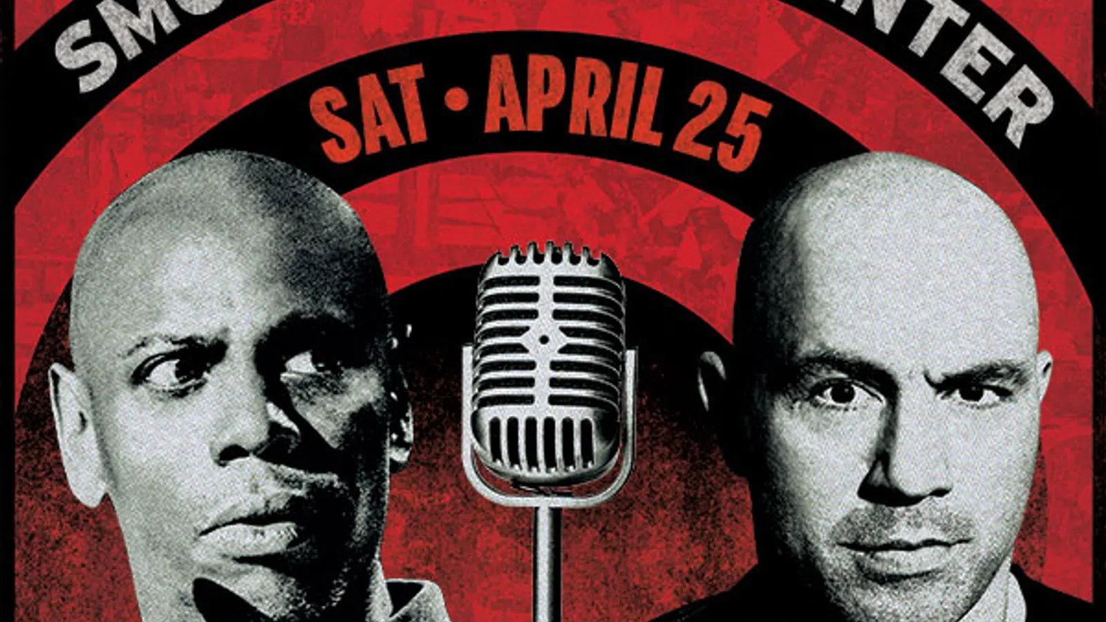 Dave Chappelle and Joe Rogan at the Smoothie King Center