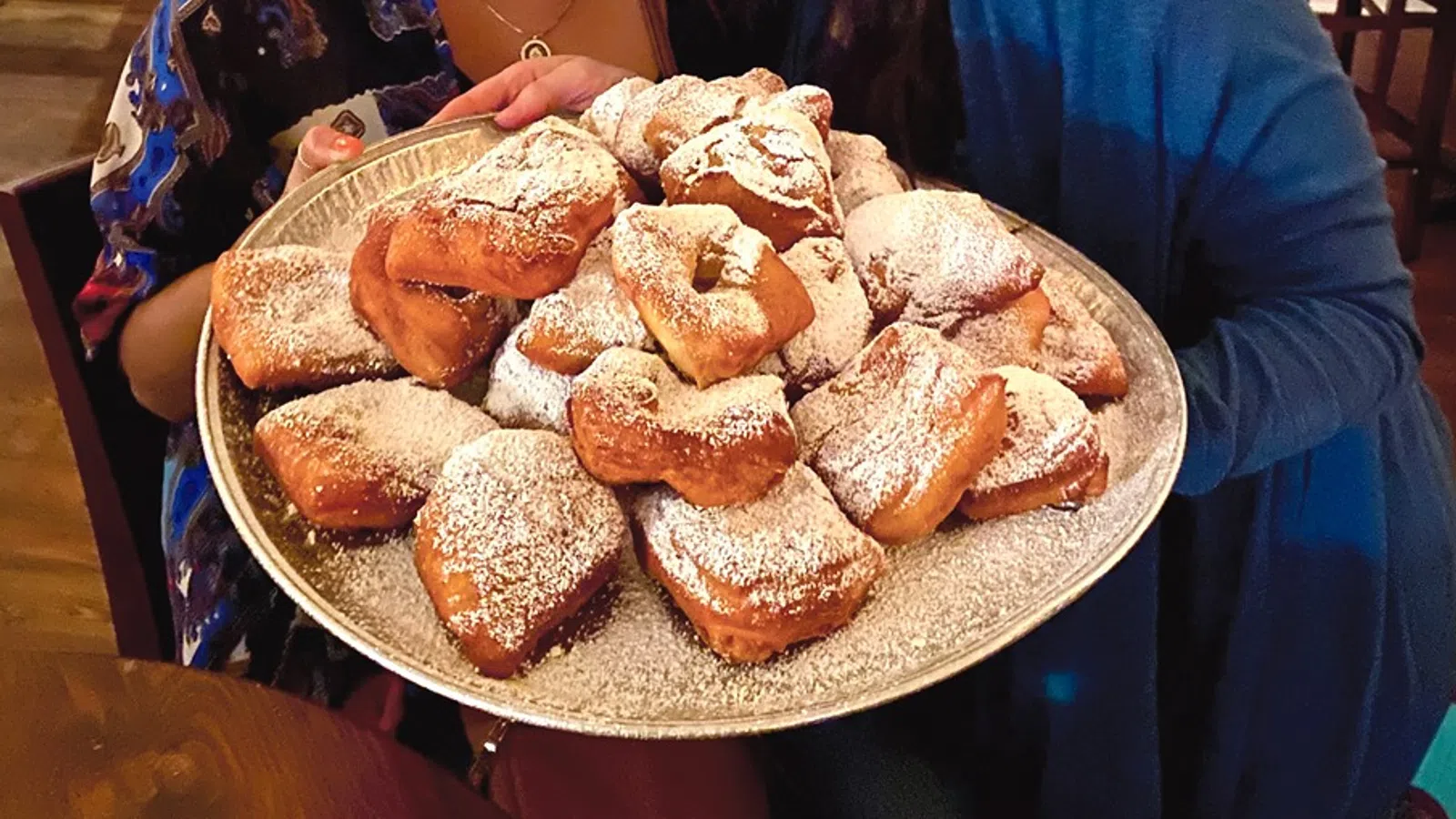 a tray of donuts