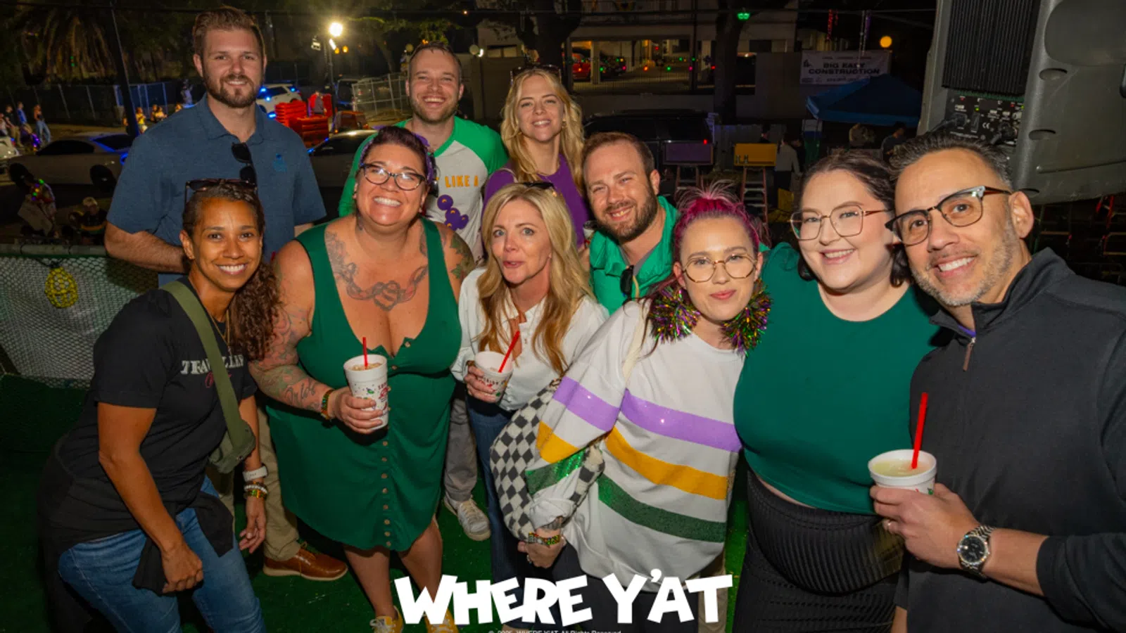 a group of people posing for a photo