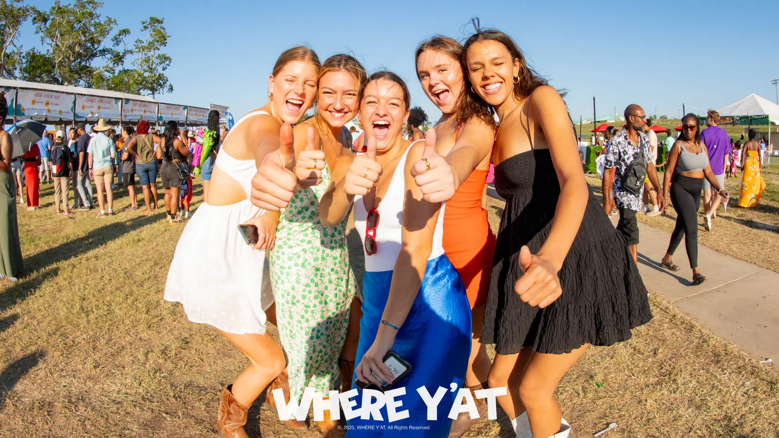 a group of women posing for a picture