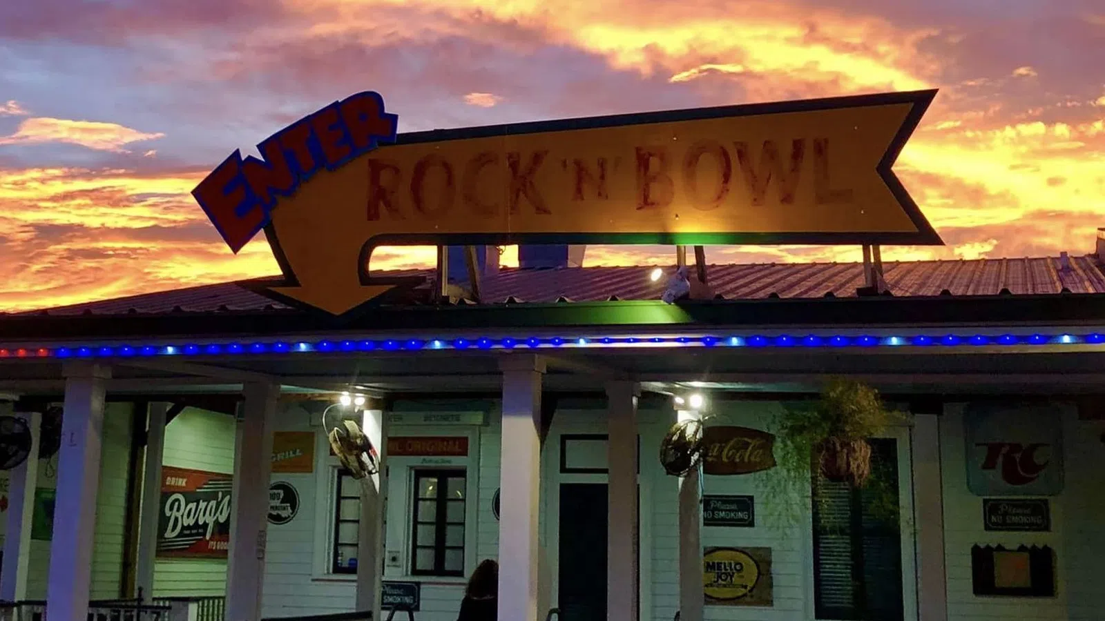 a building with a sign on it