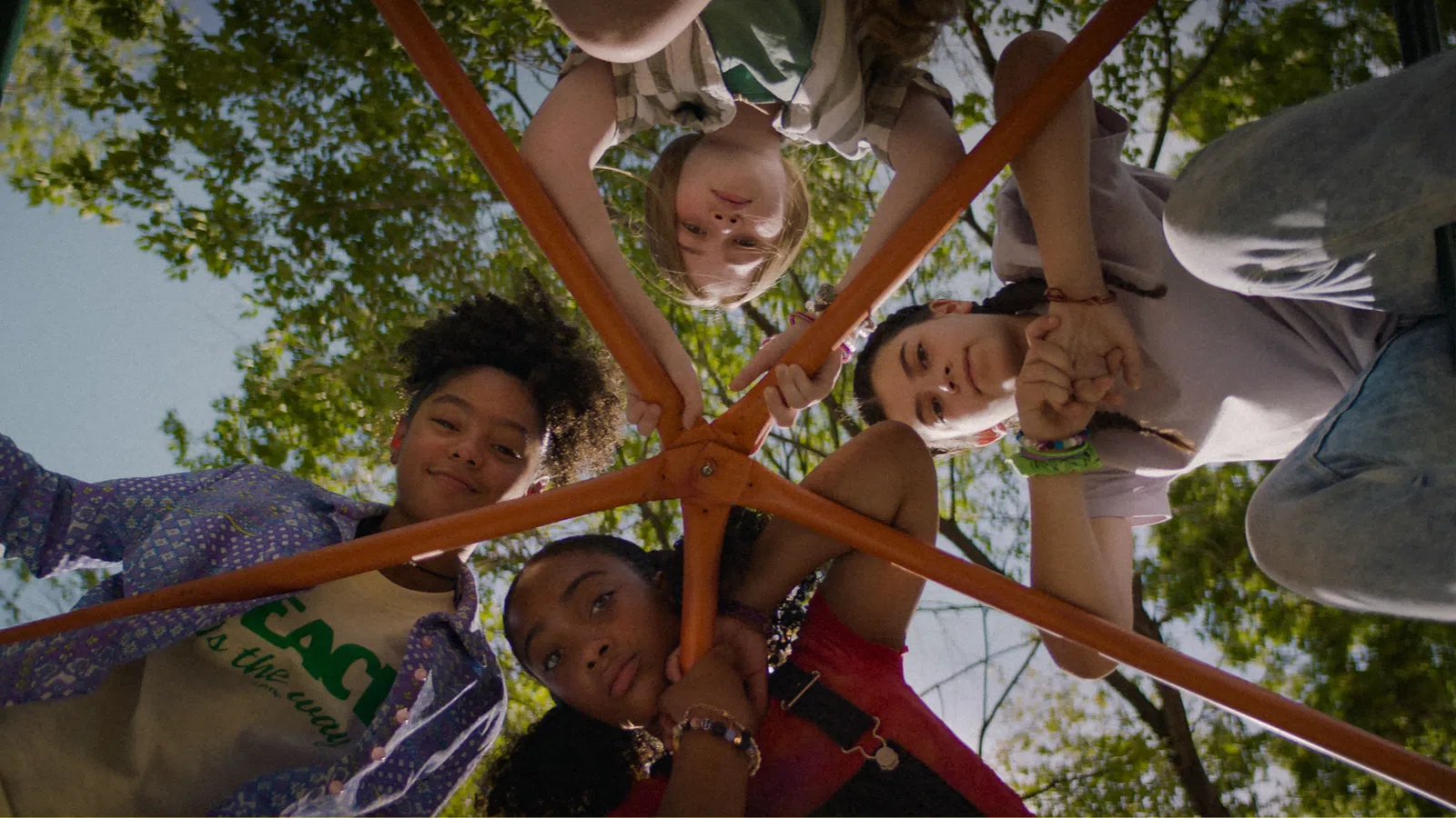 a group of people on a roller coaster