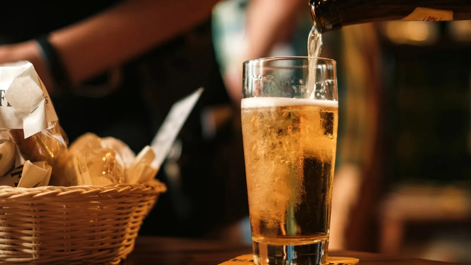 a glass of beer