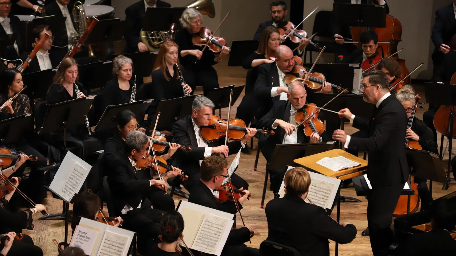 a group of people playing instruments