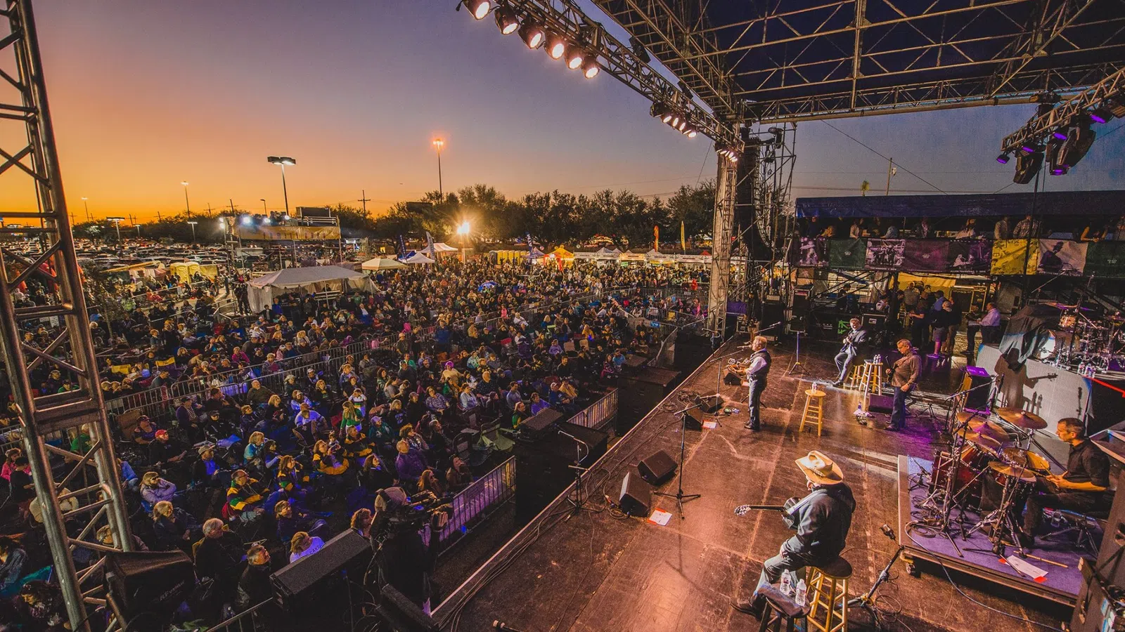 a large crowd of people at a concert