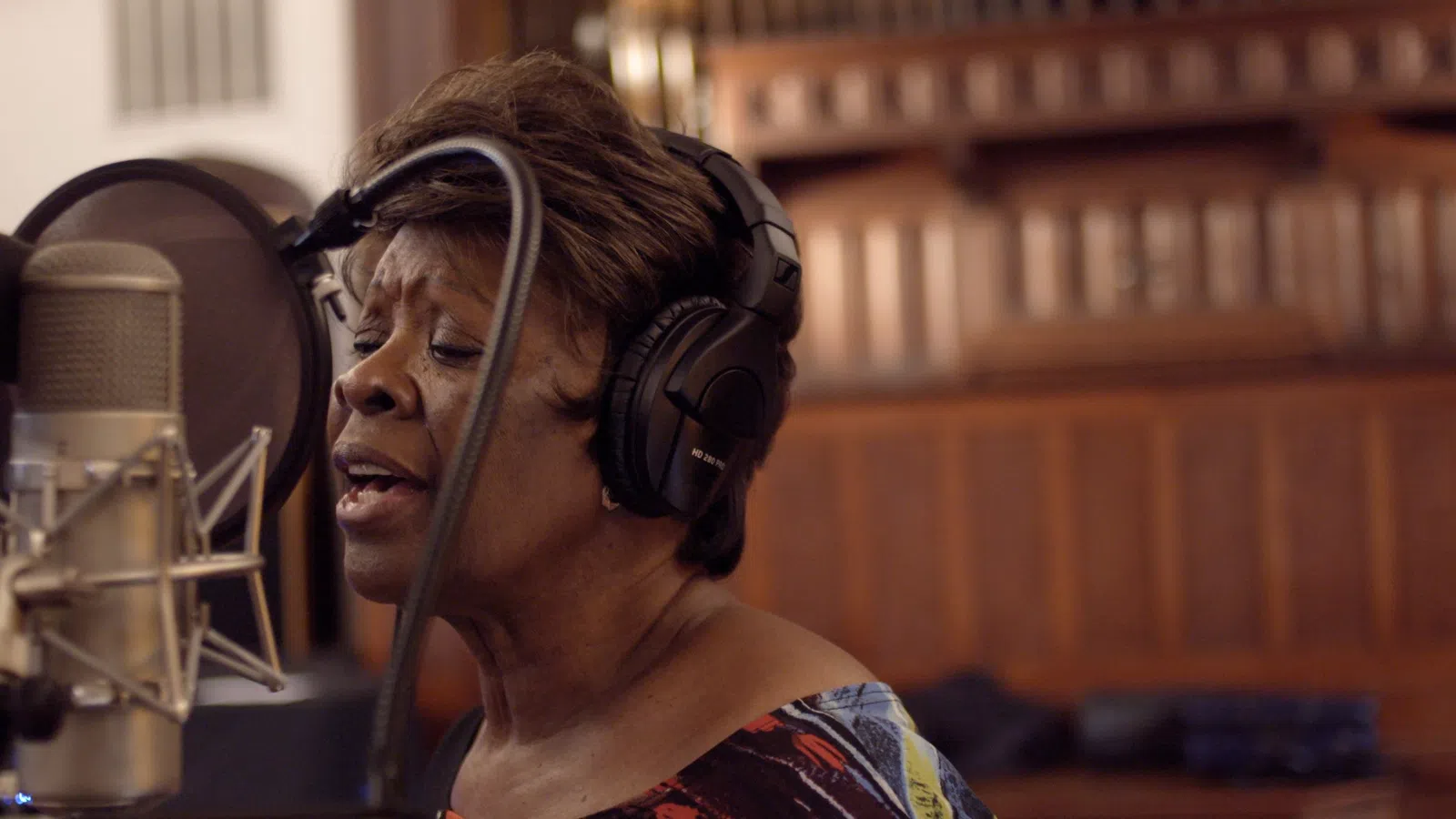 a person wearing headphones