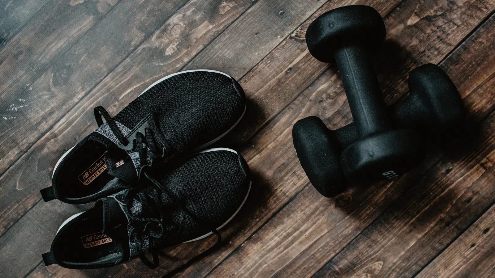 a pair of black shoes
