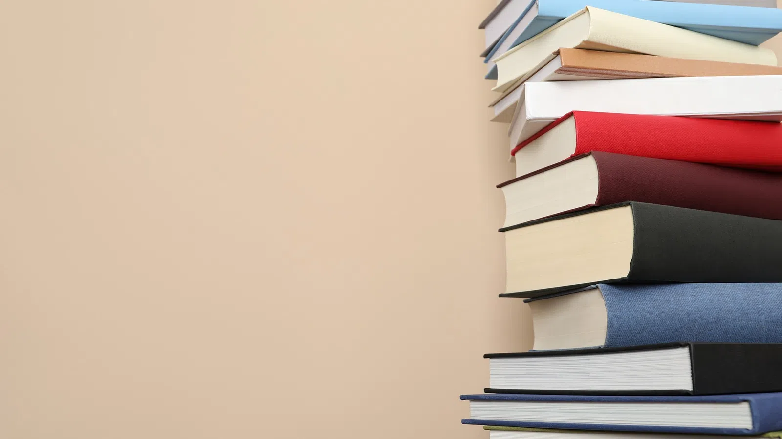 a stack of books