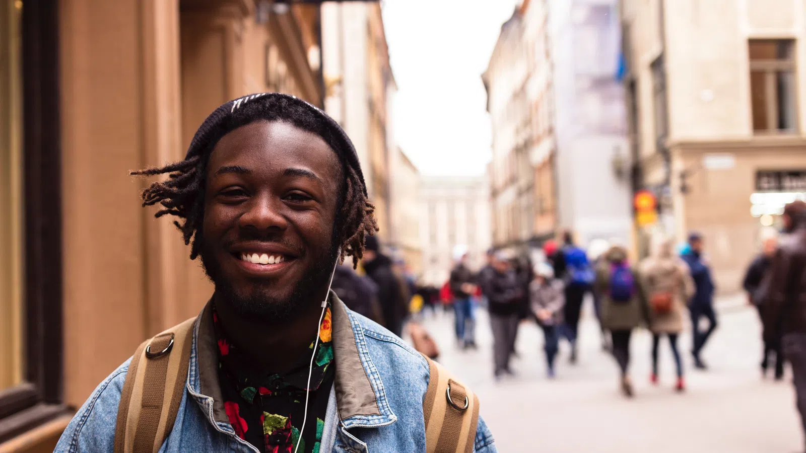 a person smiling for the camera