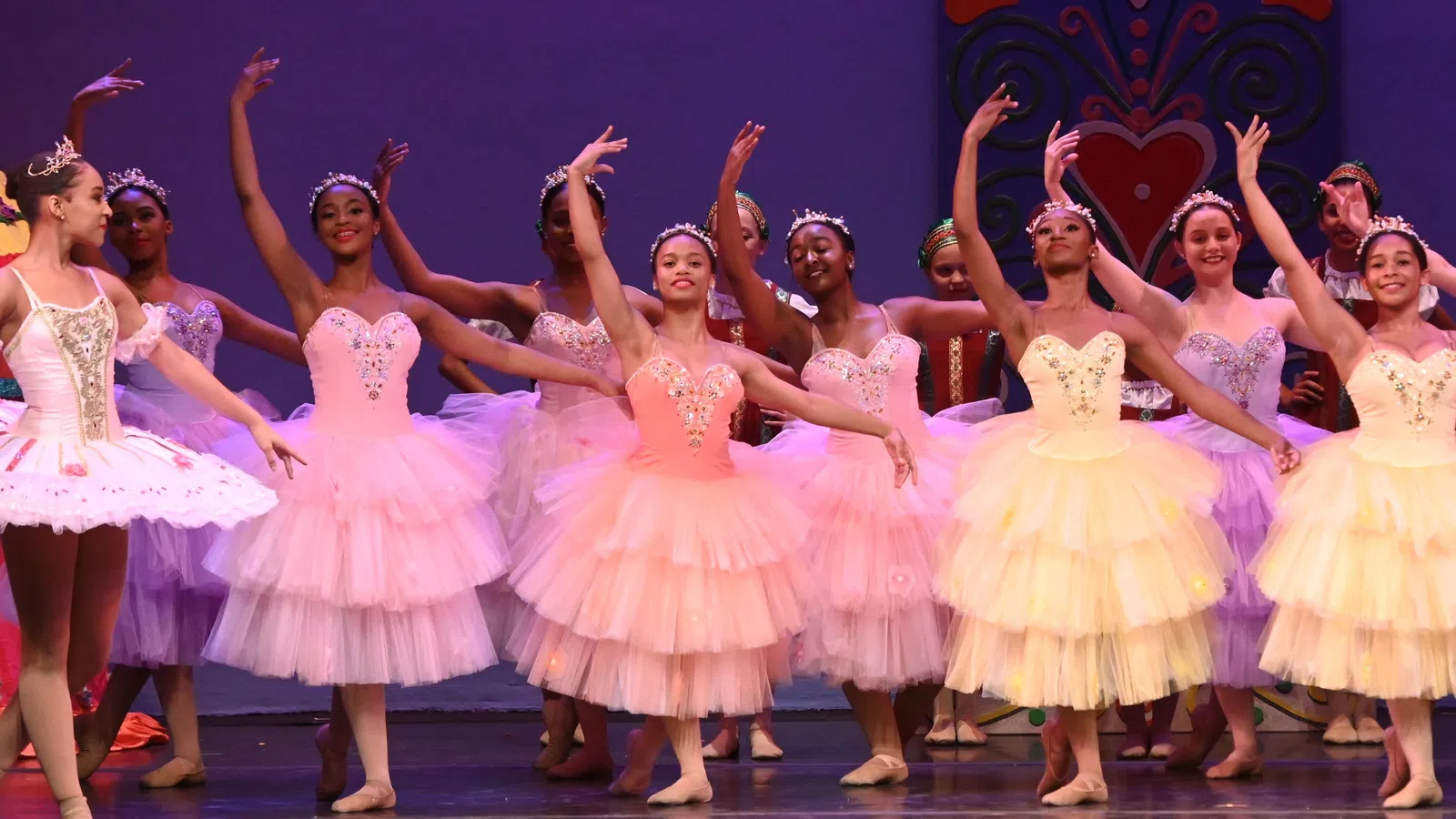 a group of women dancing