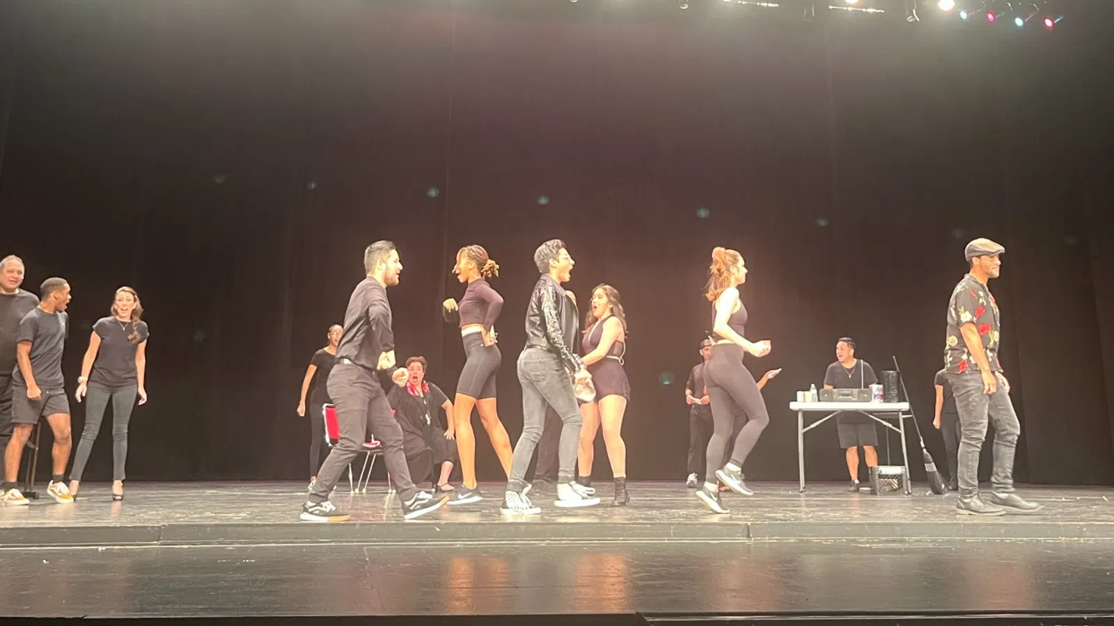 a group of people on a stage