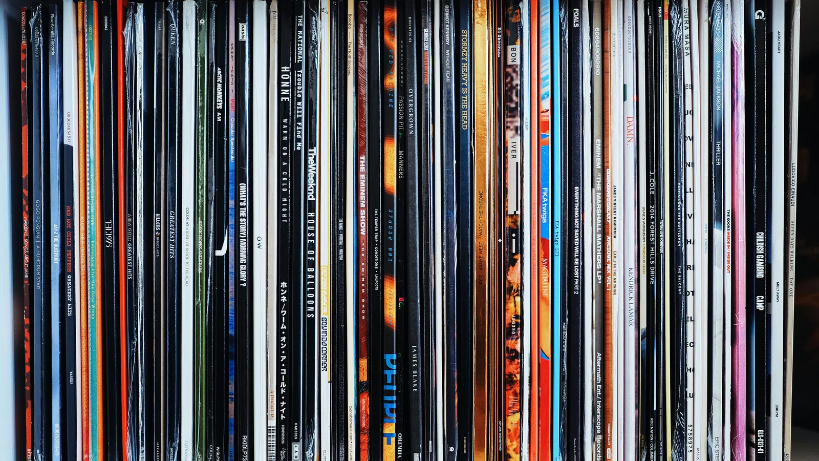 a close up of a group of books