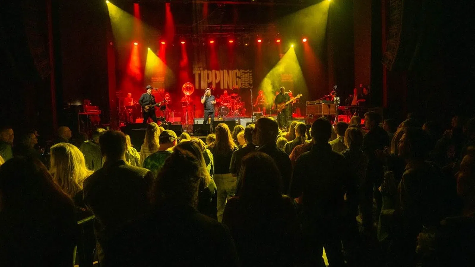 a group of people on a stage
